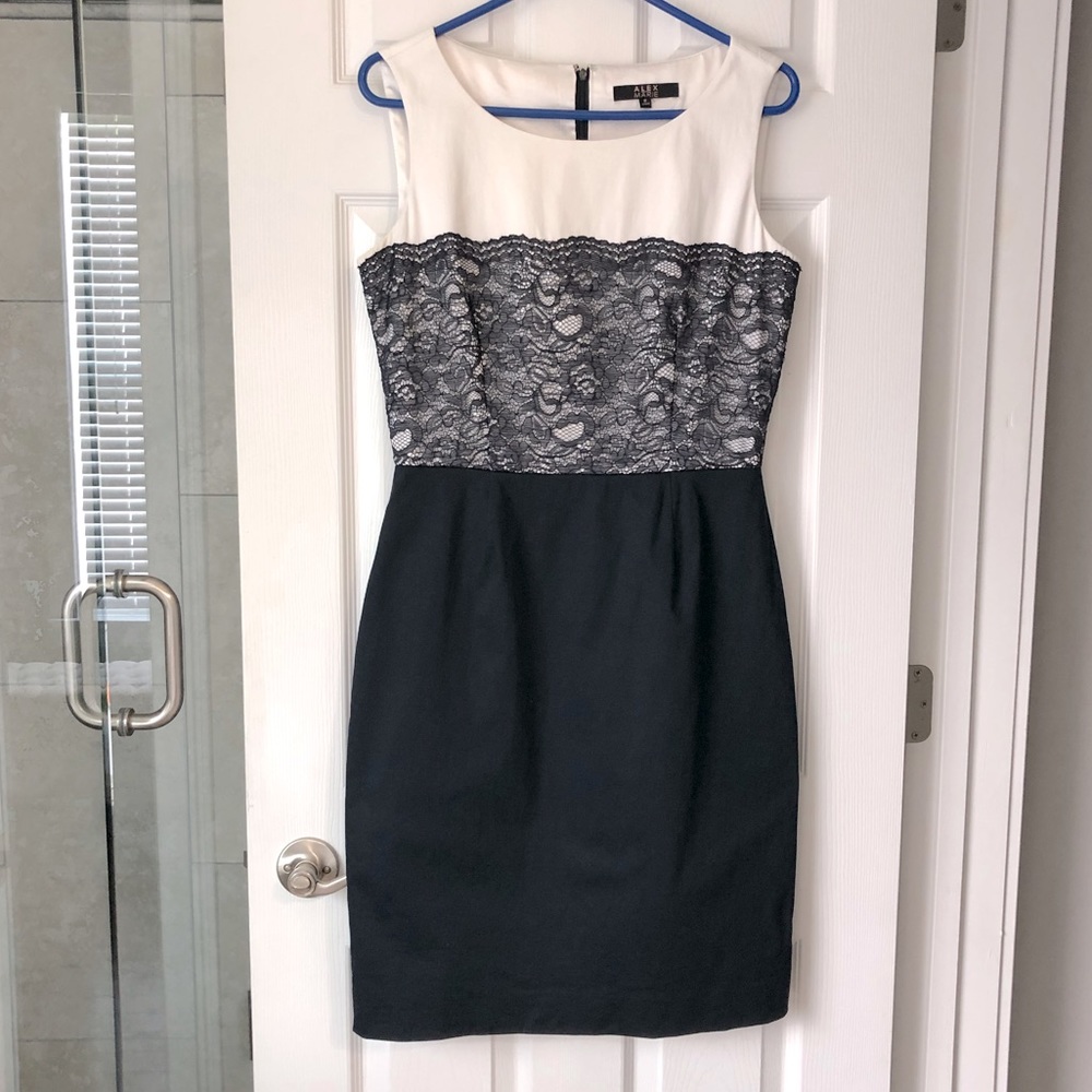 Alex Marie Sheath Dress size 8, knee length, sleeveless